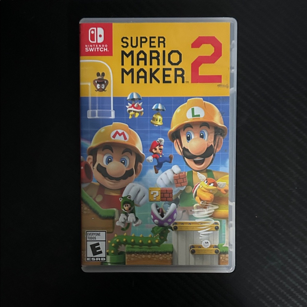 Nintendo Super Mario Maker 2 - Vibrant Red and Yellow